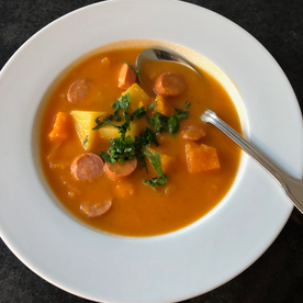 Gulaschsuppe mit Kürbis