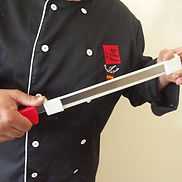 Cuchillo jamonero anti-accidentes