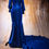 Thumbnail: Blue Velvet Mermaid Gown