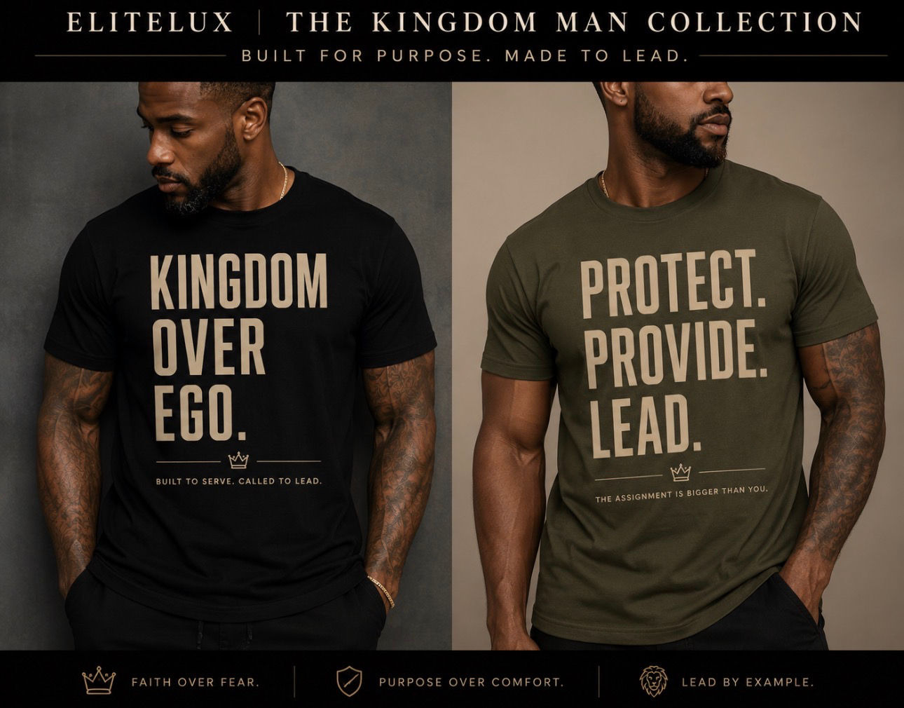 MEN: Protect. Provide. Lead. T-Shirt