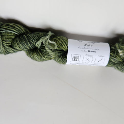 écheveaux de laine Lelo de couleur Geronimeau 25g