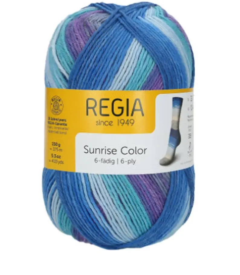 Pelote de fil REGIA 6-fils couleur Morning Breeze M306-6237