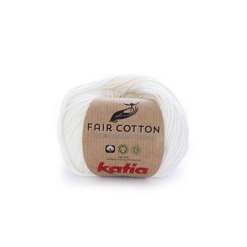 balle de laine KATIA FAIR COTTON 3 ecru