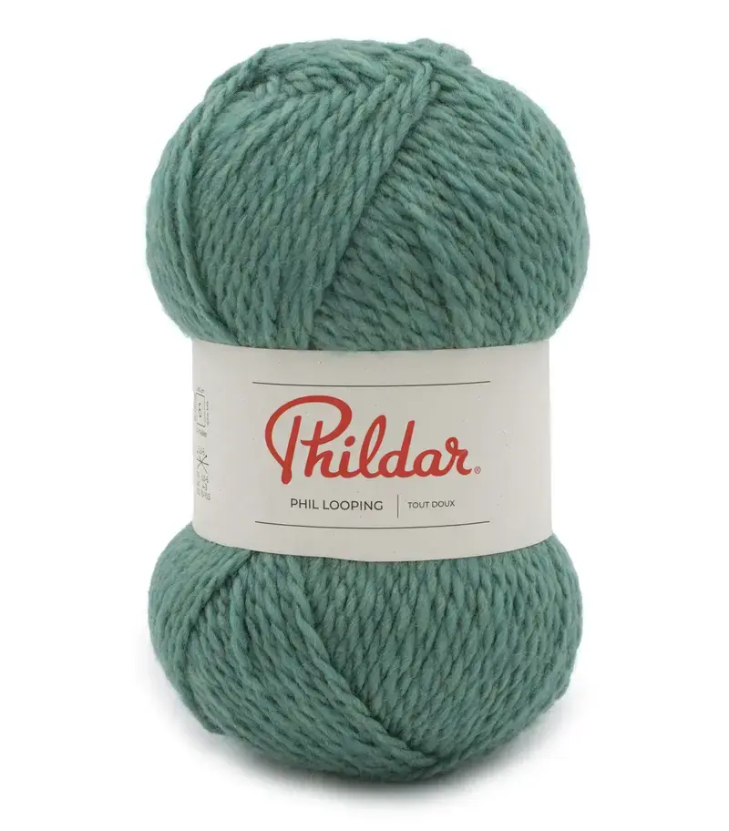 Pelote de laine PHILDAR Phil Looping coloris Véronèse 34313.2298