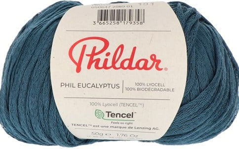 balle de laine phildar phil eucalyptus de couleur prusse 2089