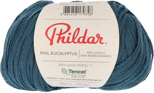 balle de laine phildar phil eucalyptus de couleur prusse 2089