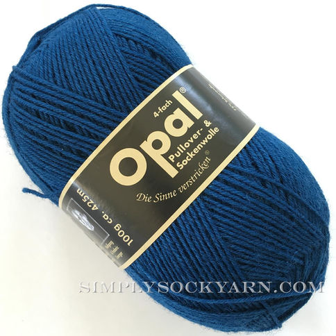 Pelote de fil à chaussettes Opal Uni 4-fils 5187 Petrol