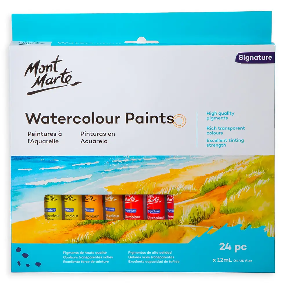 ensemble de tubes aquarelle MONT MARTE TUBES AQUARELLES 0049