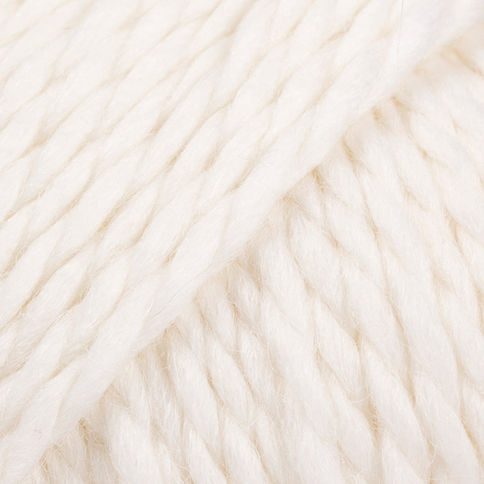 Pelote de laine DROPS Andes coloris 1101 Blanc