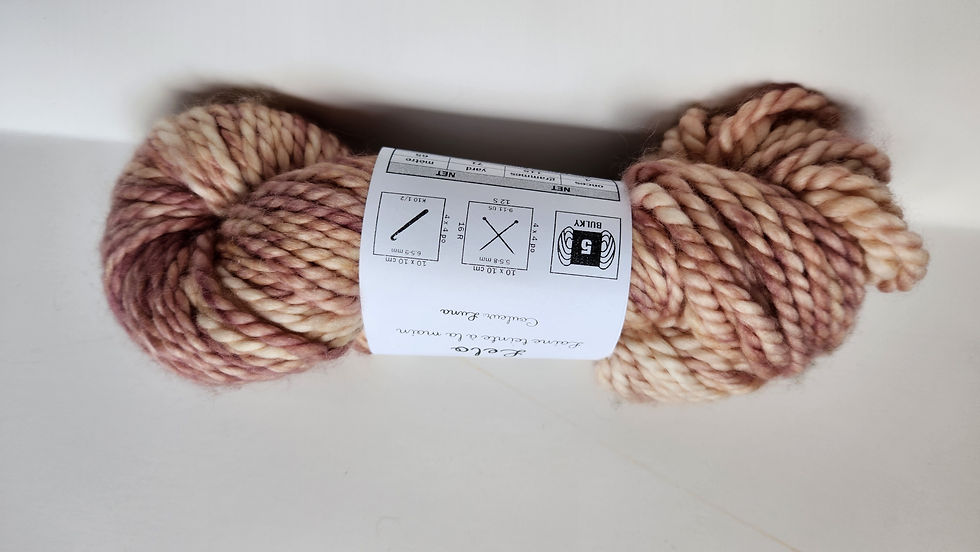 ÉCHEVEAU DE LAINE DE LELO DE COULEUR luna BULKY