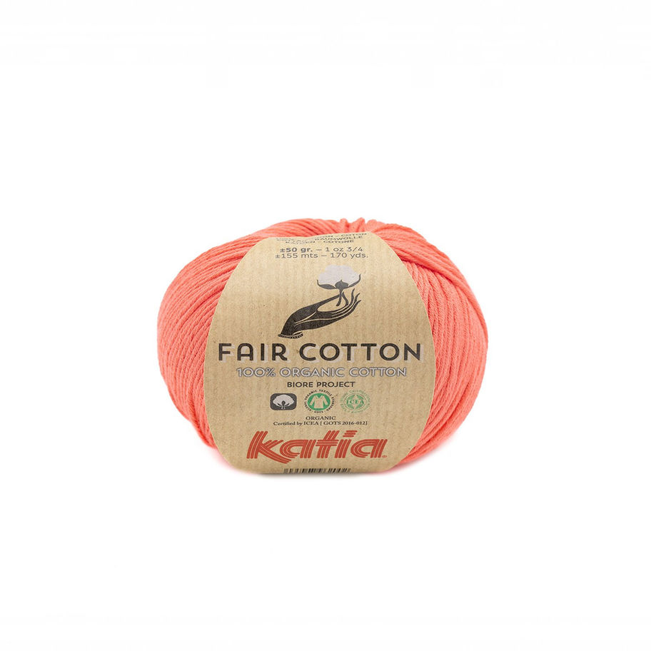 Balle de laine katia Fair cotton couleur 44
