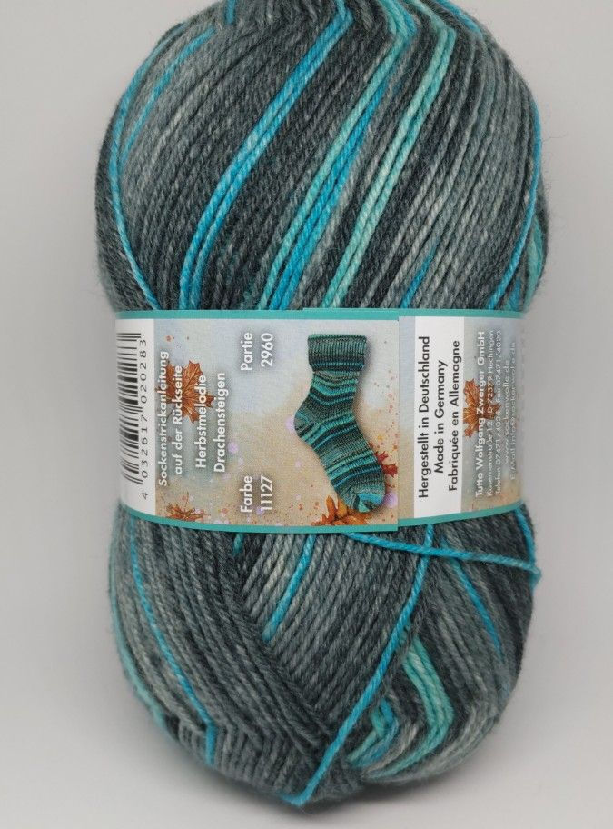 Pelote de fil à chaussettes Opal Herbstmelodie 11127 Drachensteigen
