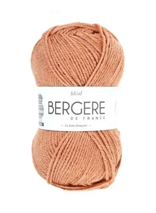 balle de laine BERGERE DE FRANCE IDEAL COULEUR BEIGE ROSE