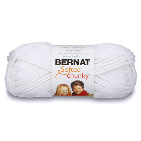 balle de laine BER SOFTEE CHUNKY BLANC 28005