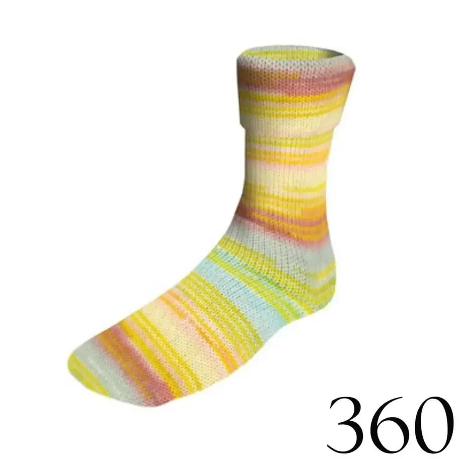 EXEMPLE DE BAS AVEC LA LAINE LANG SUOER SOXX DE COULEUR CONSTANCE