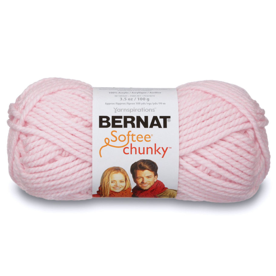 balle de laine BER SOFTEE CHUNKY ROSE BÉBÉ 28418