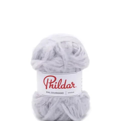 Image d'une pelote de laine Phildar Phil Gourmand Givré 47359.1447, idéale pour des tricots chauds et cocooning.