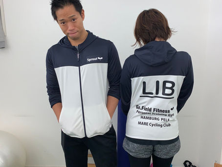 春にピッタリ!オリジナルパーカー『LIB』!Go.Field TEAMにて、マーキング加工してもらいました♪