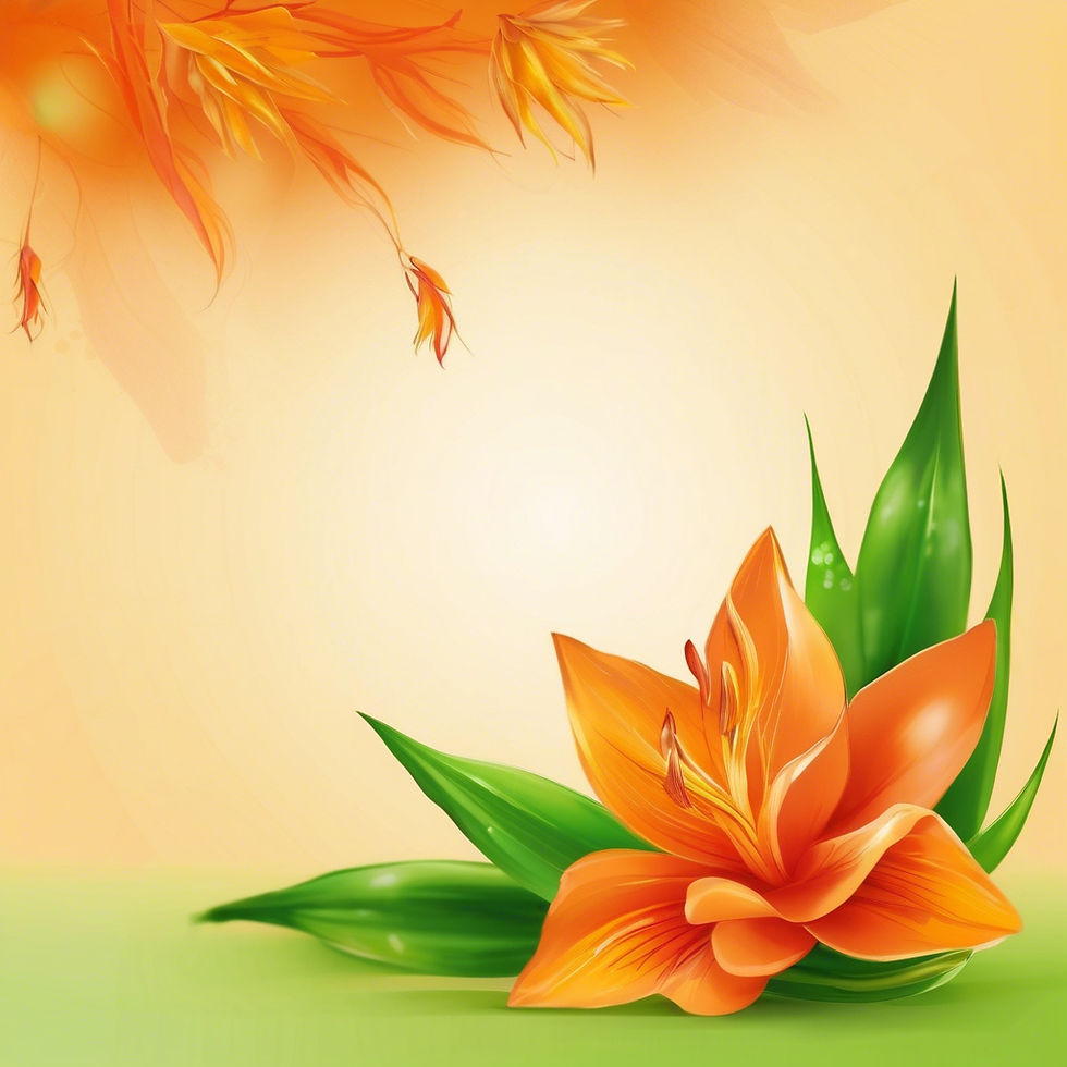 background with bright orange and green colour but with translucent feel having saffron pe