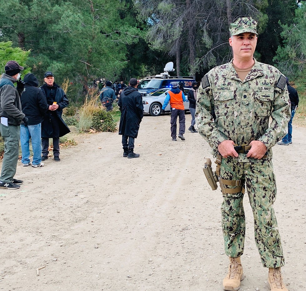 on set of NCIS