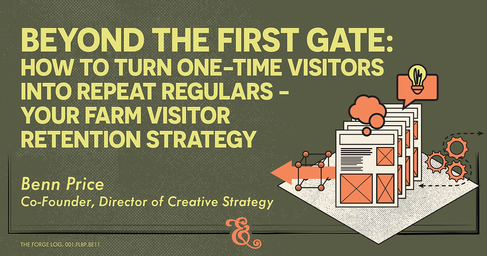 Blog title header - Beyond the first gate: How to turn one-time visitors into repeat regulars - your Farm visitor retention strategy
