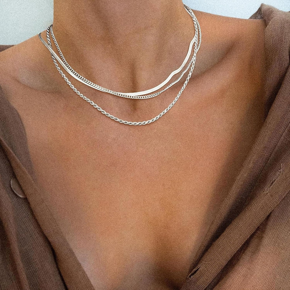 Thumbnail: Necklace for Women Gold Necklace Silver Plated Necklace Gold Plated SnakeGold Ch