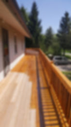 Stain adds beauty to decks