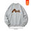 Thumbnail: New Autumn/Winter American Style Crew Neck Simple Design Printed Sweatshirt