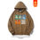 Thumbnail: Designer oil painting print loose-fitting casual hooded sweatshirt, trendy new