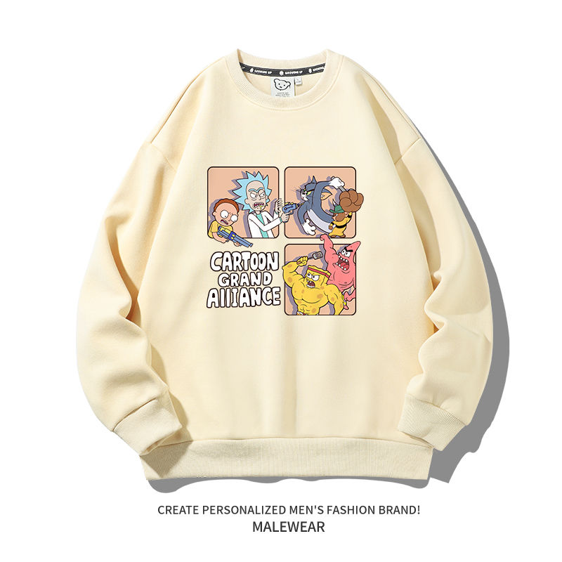 Thumbnail: Cartoon/Anime Collaboration Printed Hoodie for Men, 2025 Autumn/Winter New Style