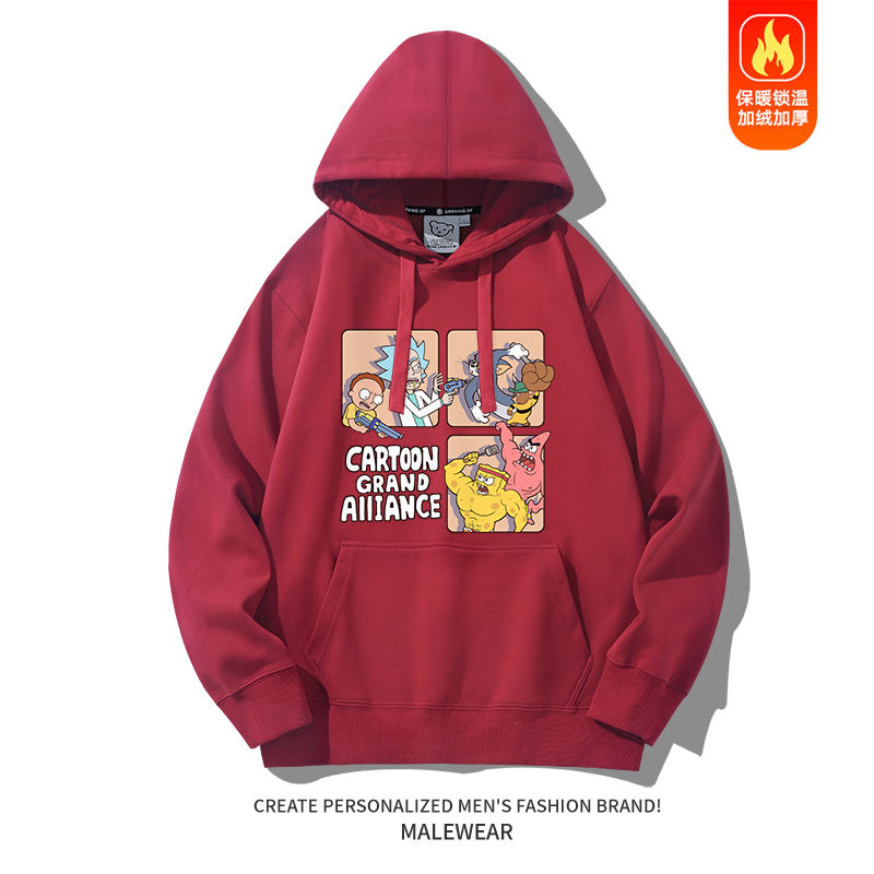 Thumbnail: Cartoon/Anime Collaboration Printed Hoodie for Men, 2025 Autumn/Winter New Style