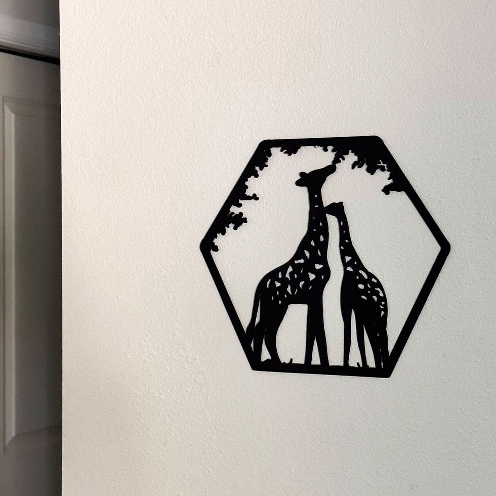 Thumbnail: African Safari Metal Wall Art Set – Elephant, Lion, Rhino, Giraffe, and Ostrich