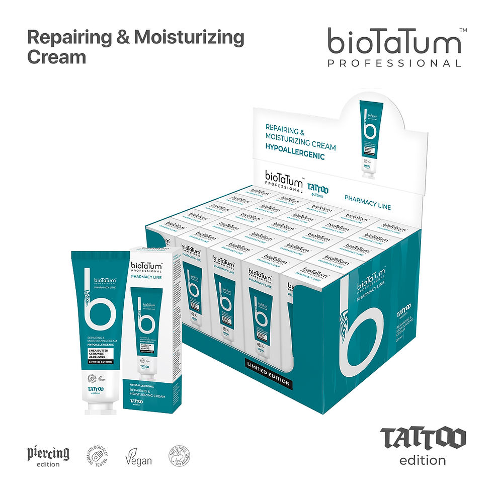 BioTaTum Tattoo-Creme mit Aloe & Sheabutter Box(25 Stück)