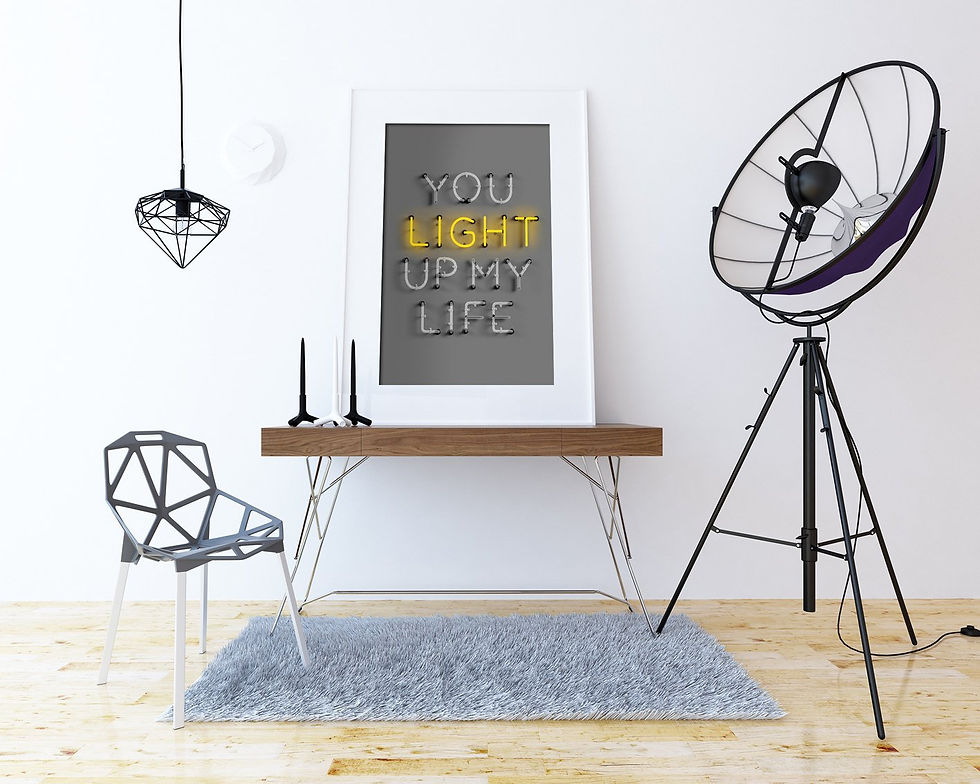 תמונה ממוזערת: צילום You Light Up My Life אפור-צהוב במגוון גדלים