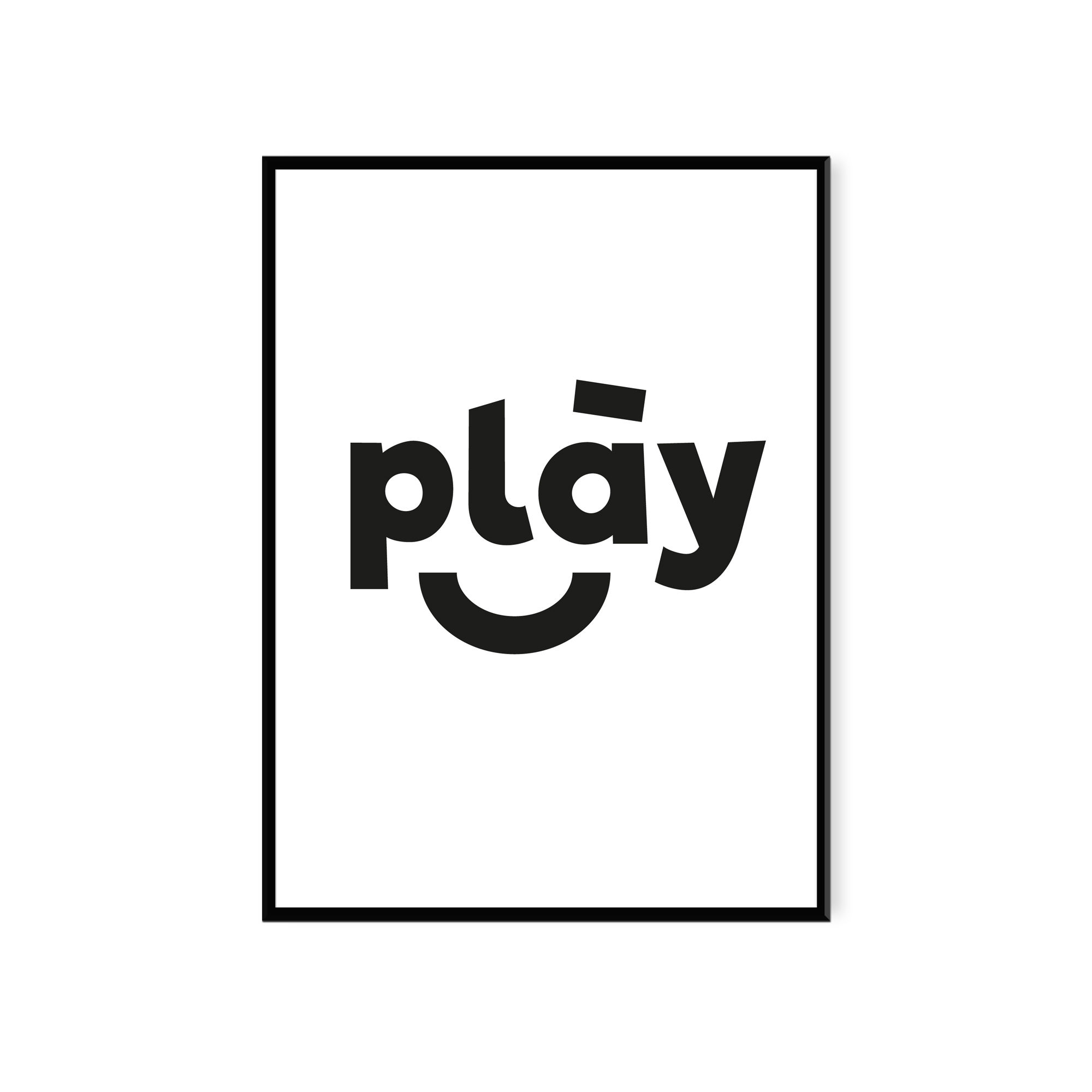 פוסטר PLAY במגוון גדלים