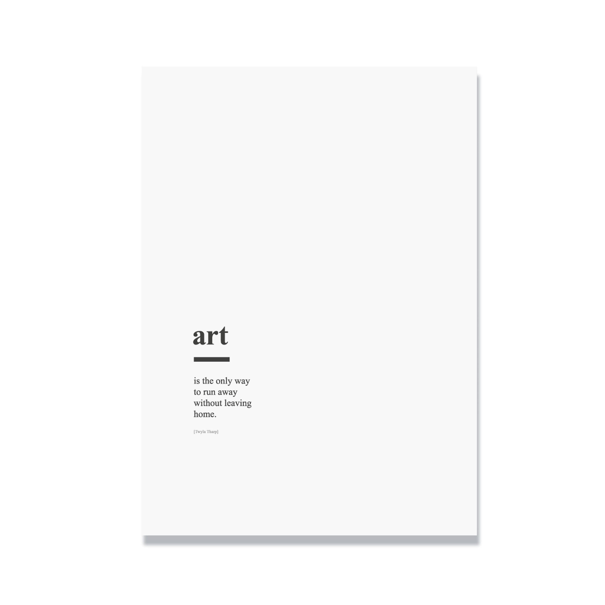 קנבס מינימליסטי Art is... גדלים וצבעים לבחירה