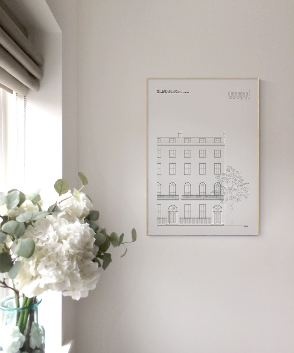 תמונה ממוזערת: TOWNHOUSE, LONDON BELGRAVIA איור במגוון גדלים