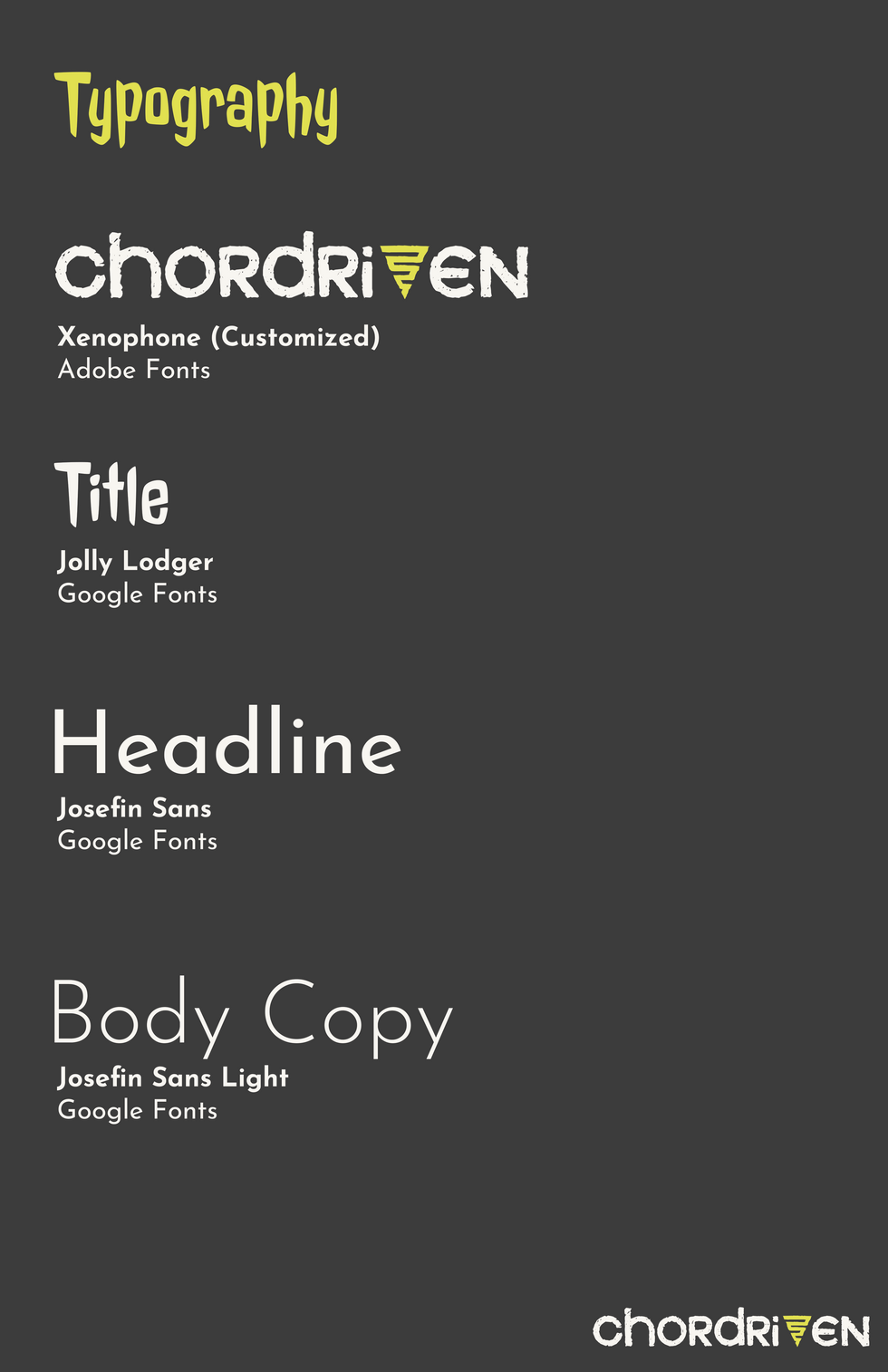 chordriven typography guidelines