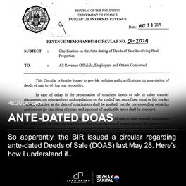 Ante-Dated DOAS