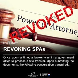 Revoking SPAs