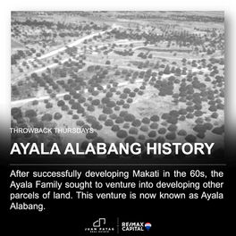 Ayala Alabang History