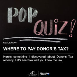 Where to pay Donor's Tax?