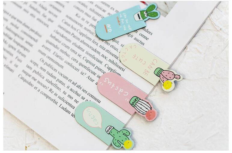 Thumbnail: hello cactus cartoon magnetic bookmarks