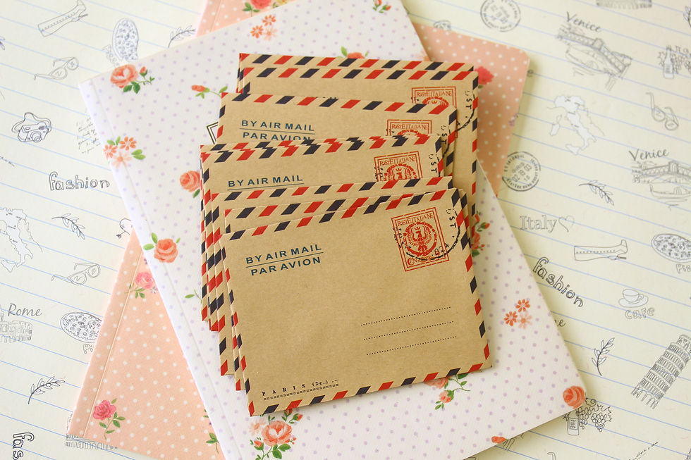 Thumbnail: souvenir de paris mini kraft envelopes
