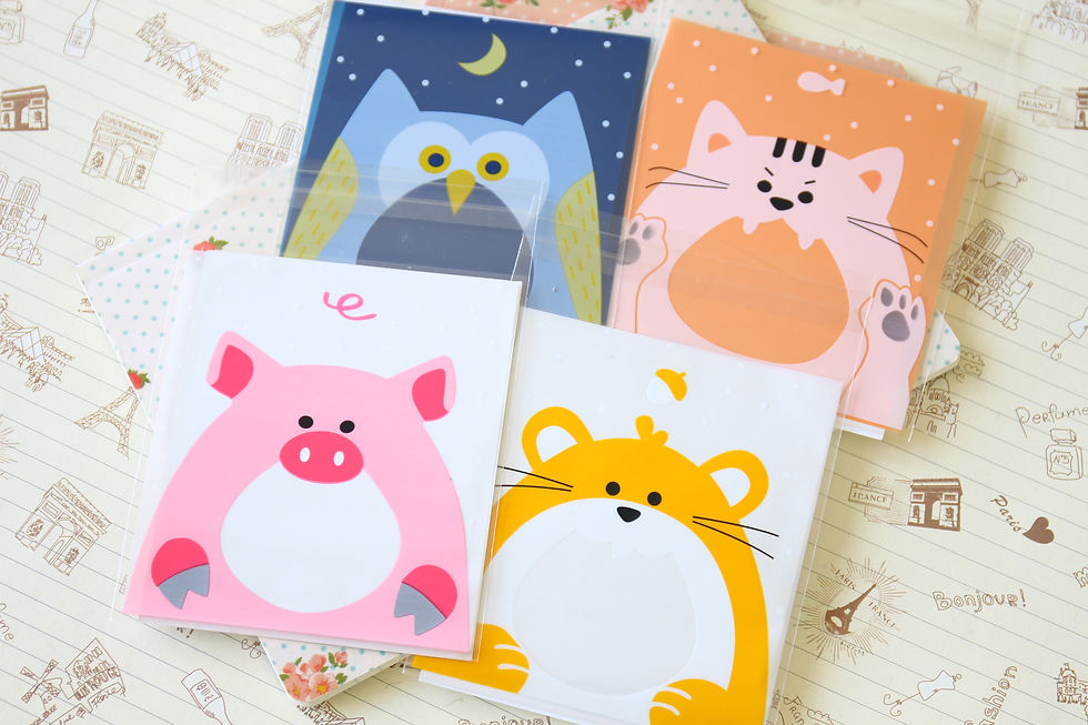 Thumbnail: lovely animals cartoon plastic bags
