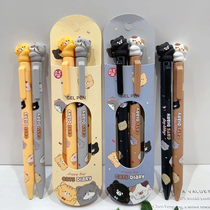 Thumbnail: cats diary clicker pens 2pc set