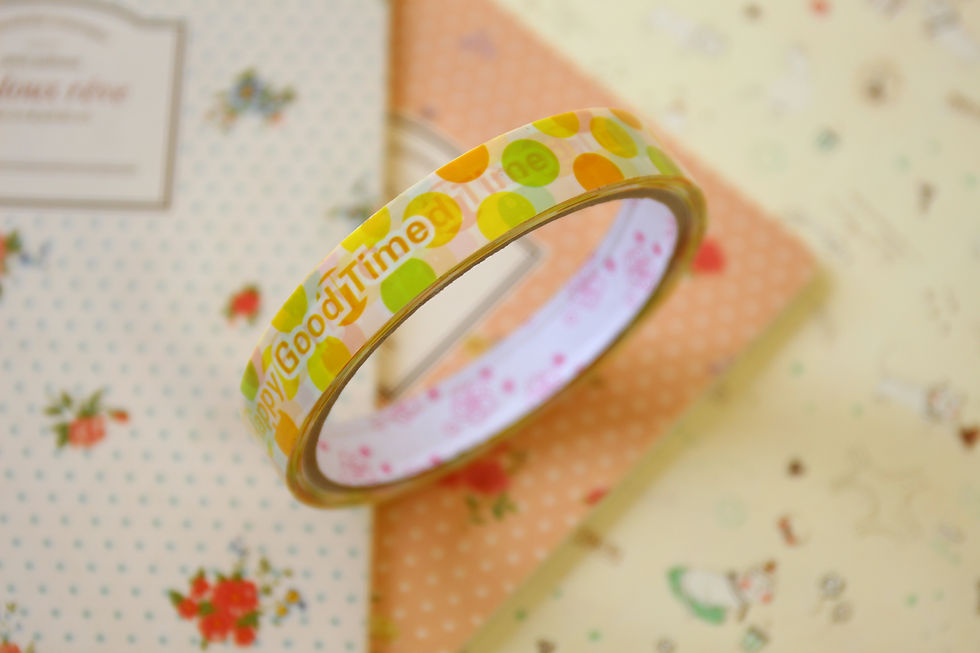 happy good time dots medium cartoon deco tape