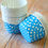 Thumbnail: aqua blue polka dots paper candy cups cupcake liner