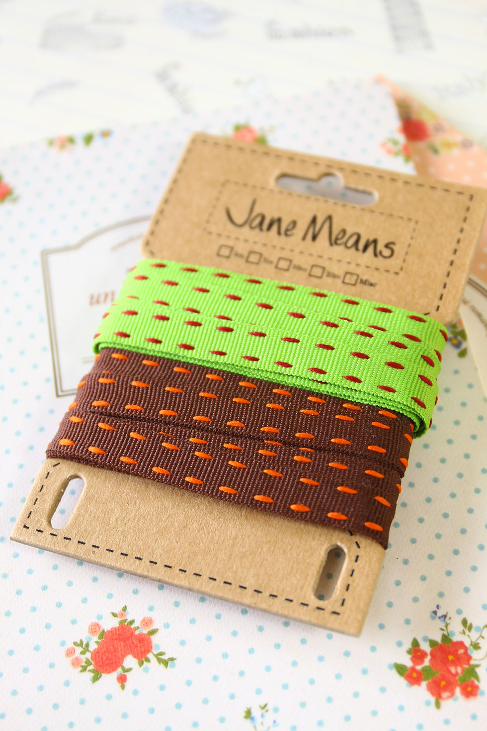 Thumbnail: jane means vibrant colours duo ribbon set