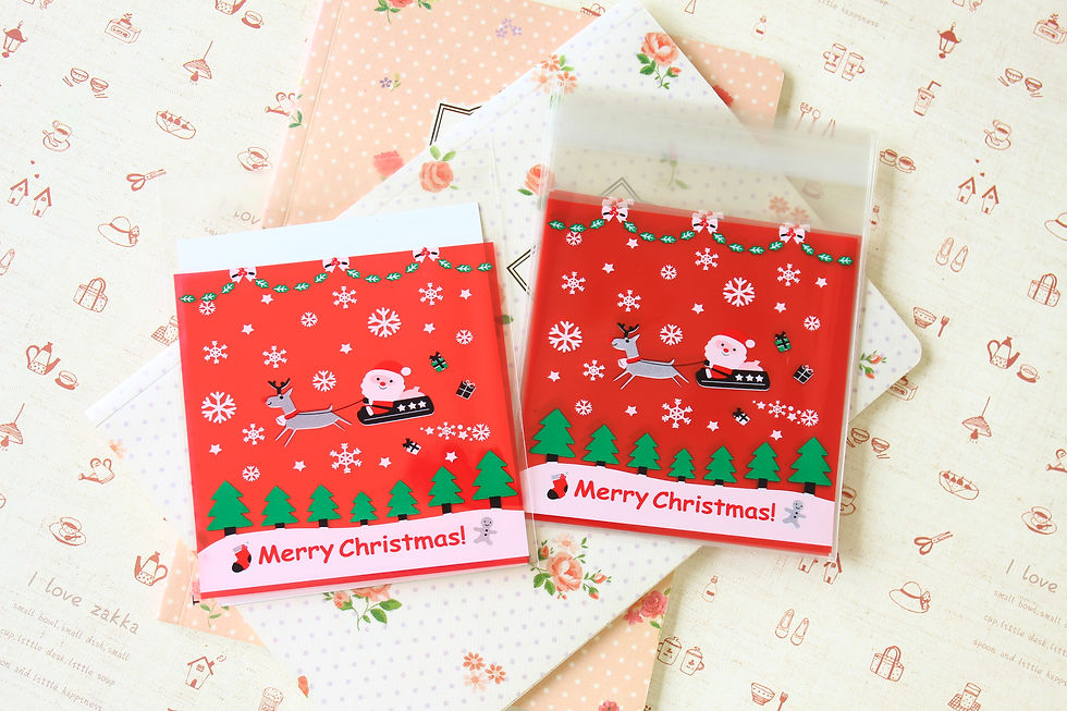 Thumbnail: santa's sleigh christmas cartoon plastic bags